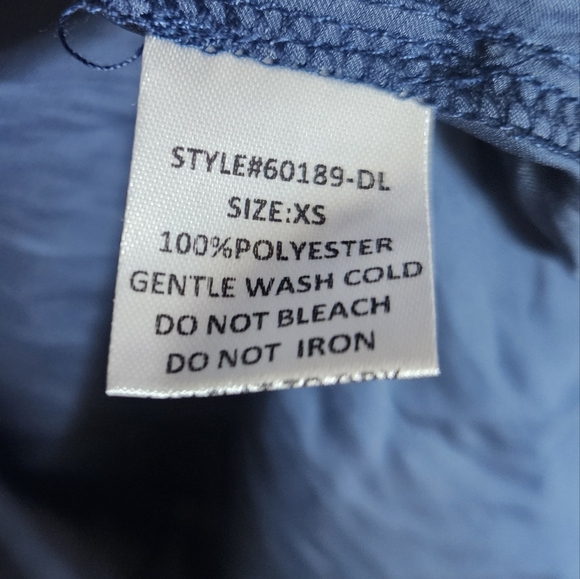 Rielle Satin Tiered V-neck Midi Dress Blue Short Sleeve size XS NWT - Picture 5 of 8